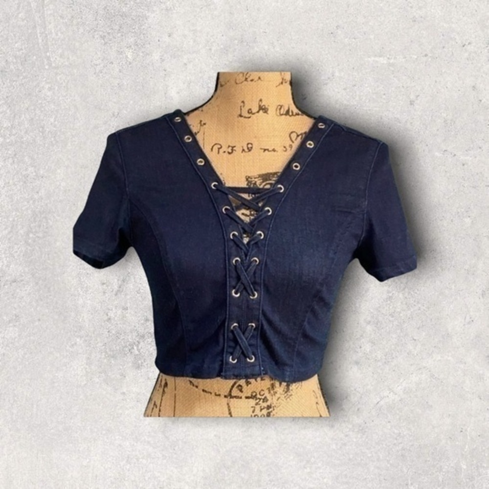 Guess Denim Crop Top